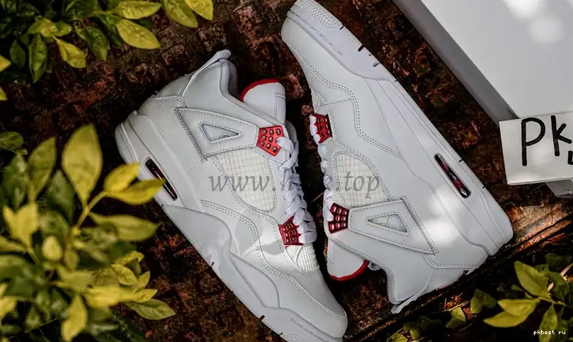 PK Red RETAIL 4 Jordan SHIP TO GOD Metallic READY Retro MATERIALS 0507